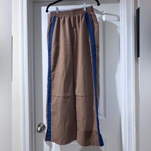 Gilipur Women’s Khaki with Blue Stripe Trouser, Elastic Waistband